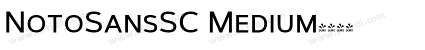 NotoSansSC Medium字体转换